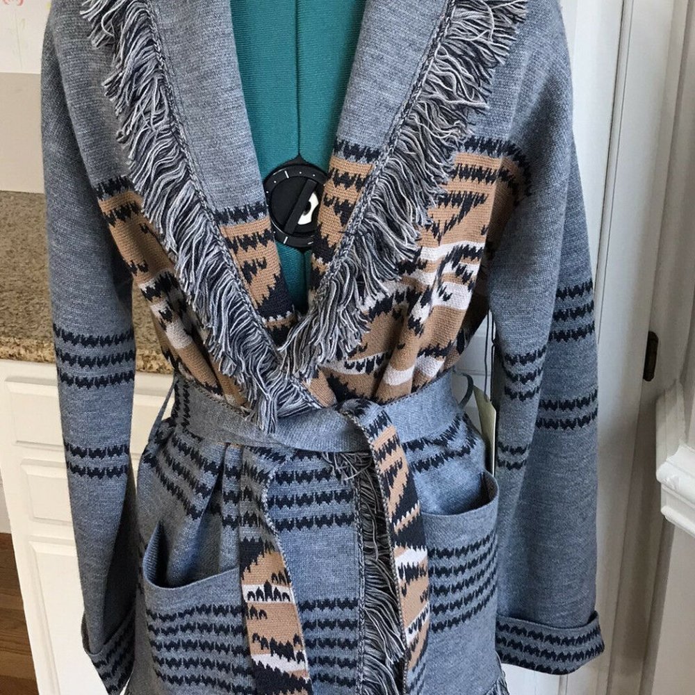 NWT Margaret O’Leary Merino wool Navajo coat